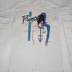 Very Rare Vintage 1980's Prince & The Revolution Wild Oats Band T-Shirt